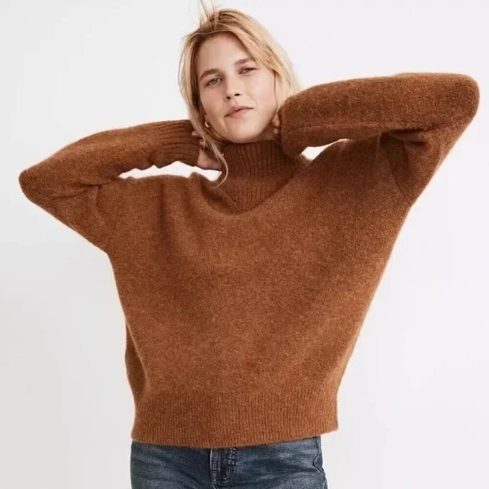 Madewell Dillon Mockneck Pullover Sweater